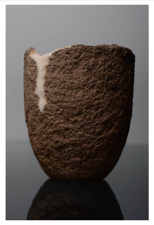 Raku ceramic cup for tea and coffee MH-IT