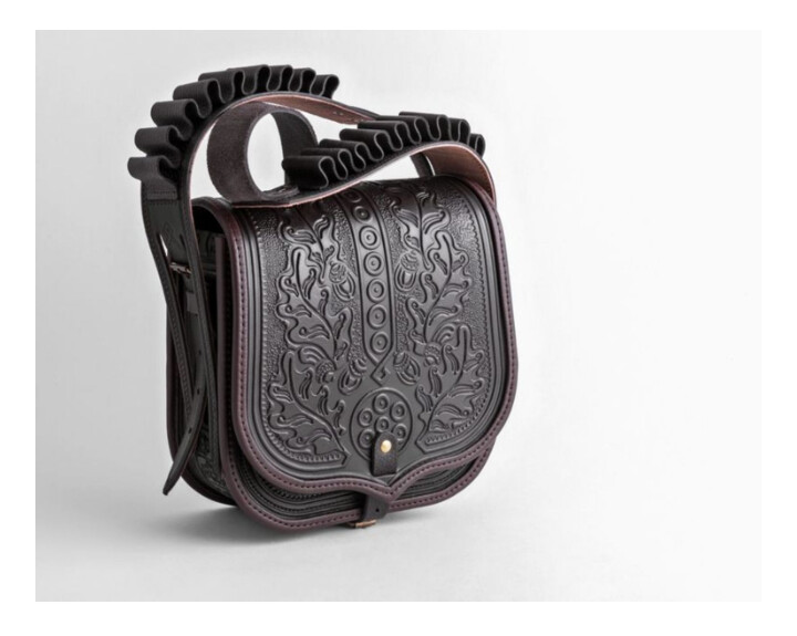 Leather bag with stamping MH-BF