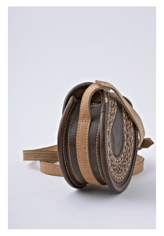Leather shoulder purse MH-AO
