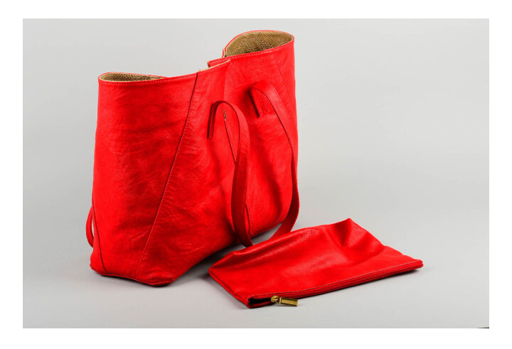 Womens handmade leather bag luxury bags cosmetics bag MH-II