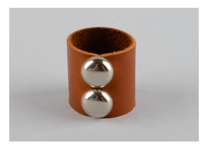 Handmade jewelry fashion rings leather 
MH-RO