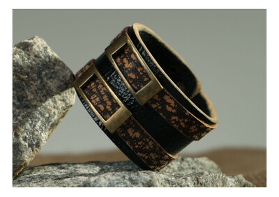 Leather bracelet with metal buckle MH-RI