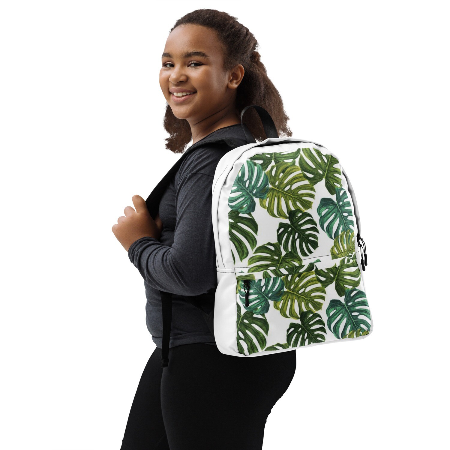 Monstera Printed Backpack