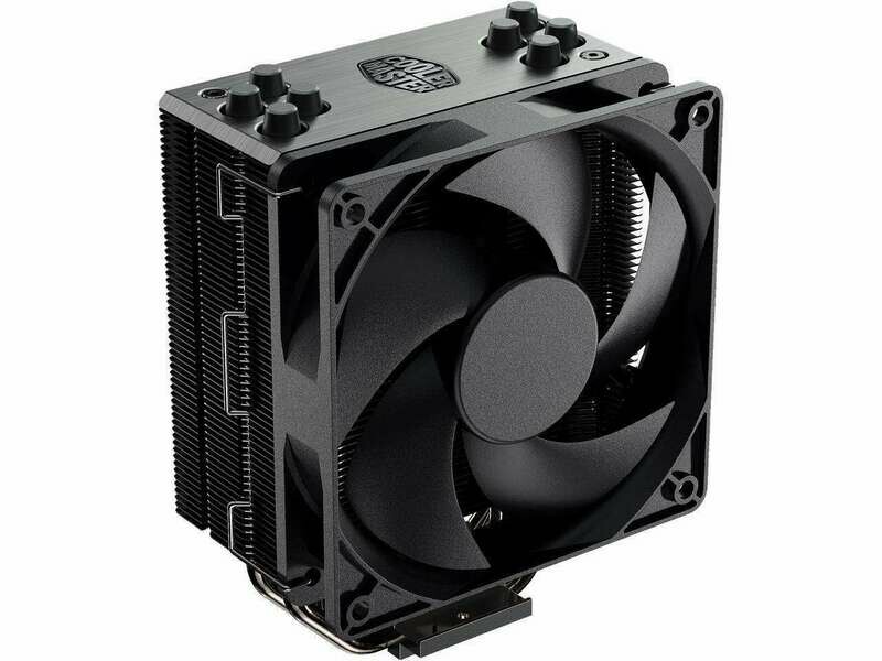Cooler Master Hyper 212 Black Edition CPU Air Cooler, Silencio FP120 Fan, 4 CDC 2.0 Heatpipes, Anodized Gun-Metal Black, Brushed Nickel Fins for AMD Ryzen/Intel LGA1200/1151 Cooler Master Hyper 212 Black Edition CPU Air Cooler, Silencio FP120 Fan, 4 CDC 2.0 Heatpipes, Anodized Gun-Metal Black, Brushed Nickel Fins for AMD Ryzen/Intel LGA1200/1151
