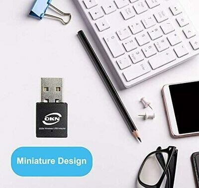 OKN USB Wireless N300 WiFi Adapter 300Mbps Plug and Play WiFi Dongle for PC Desktop / Laptop,Wireless Network Adapter - Support Windows 10/8/8.1/7/XP OKN USB Wireless N300 WiFi Adapter 300Mbps Plug and Play WiFi Dongle for PC Desktop / Laptop,Wireless Network Adapter - Support Windows 10/8/8.1/7/XP