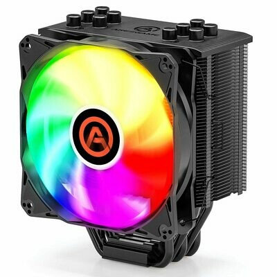 ARESGAME River 5 ARGB CPU Cooler with 5 Direct Contact Heatpipes - Air Cooler for Intel/AMD with 120mm SYNC ARGB PWM Fan (5V ARGB Header is Required on Motherboard) ARESGAME River 5 ARGB CPU Cooler with 5 Direct Contact Heatpipes - Air Cooler for Intel/AMD with 120mm SYNC ARGB PWM Fan (5V ARGB Header is Required on Motherboard)