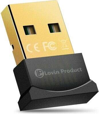 Lovin Product Bluetooth 5.0 USB Adapter - USB Bluetooth 5.0 Wireless EDR Micro Adapter - For Windows 10,8.1/8,7,Vista,XP,32/64Bit for Desktop, Laptop Lovin Product Bluetooth 5.0 USB Adapter - USB Bluetooth 5.0 Wireless EDR Micro Adapter - For Windows 10,8.1/8,7,Vista,XP,32/64Bit for Desktop, Laptop