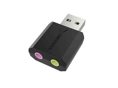 Sabrent USB External Stereo Sound Adapter for Windows and Mac - Plug and Play - (AU-MMSA)