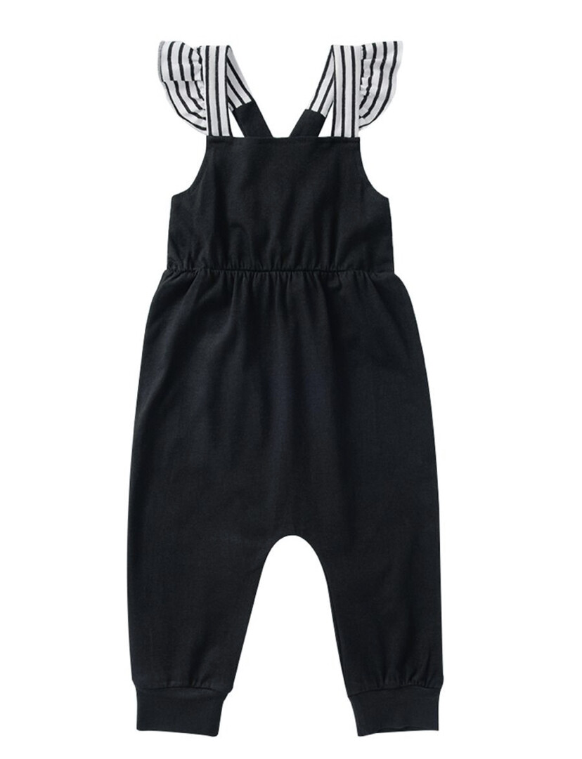 Black and White Stripes Jumpsuit