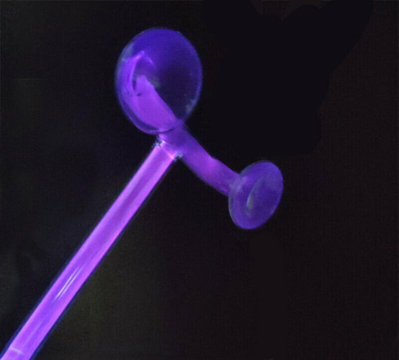 Double Eye - Violet High Frequency Glass Electrode