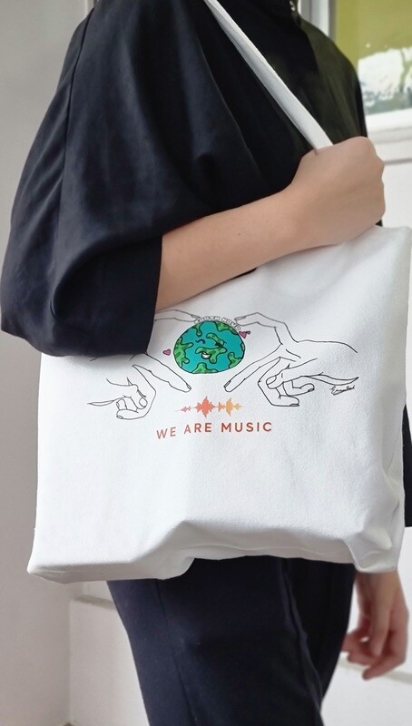 We Are Music Earth Hour Tote Bag