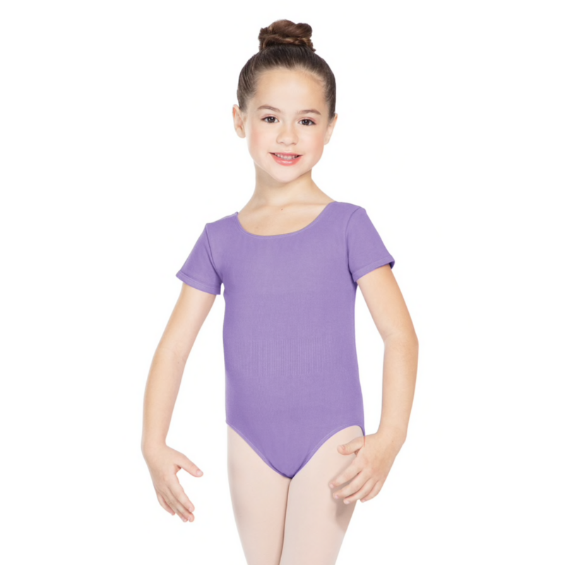 Leotard: Short Sleeve - Lilac