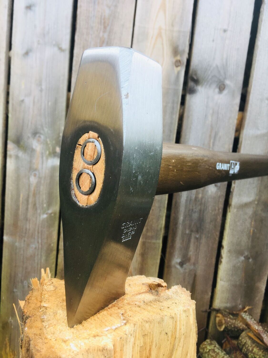 Hache à fendre Merlin masse éclateur 3 kg Manche en bois Hickory - D22085 -  Jardin - Entretien