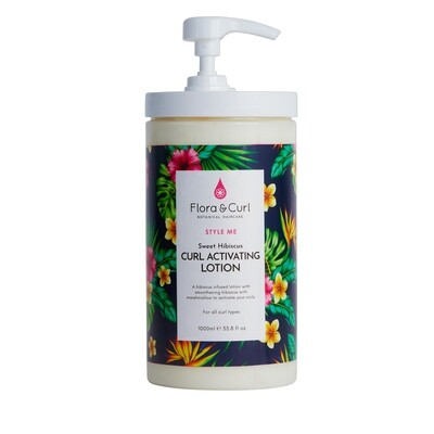 Flora & Curl Sweet Hibiscus Curl Activating Lotion - Style Me  1L
