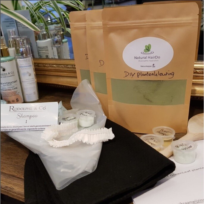 DIY biologische plantenkleuring pakket Rodolphe &amp; Co van Natural HairDo