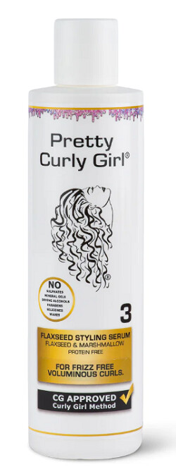 fles Pretty Curly Girl Flaxseed Styling Serum. Natural HairDo