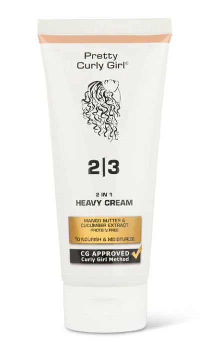 tube Pretty Curly Girl Heavy Cream 2 in 1: Rinse-Out/Leave-In. Natural HairDo