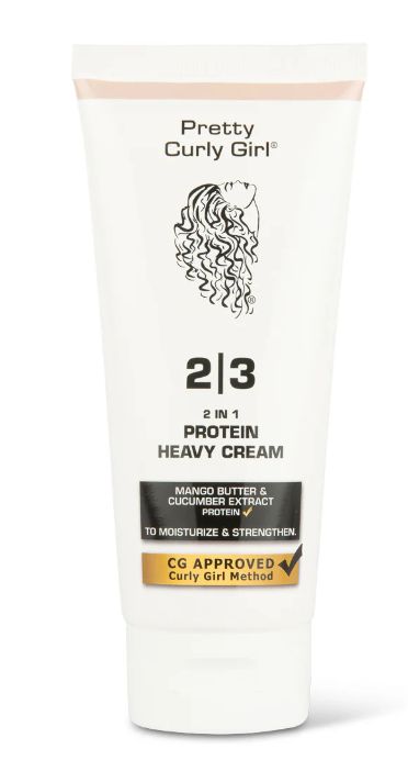 Pretty Curly Girl Protein Heavy Cream 2 in 1: Rinse-Out/Leave-In
