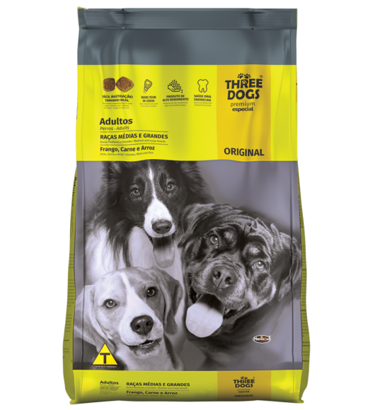 Three Dogs Adulto Premium 20+2 kg