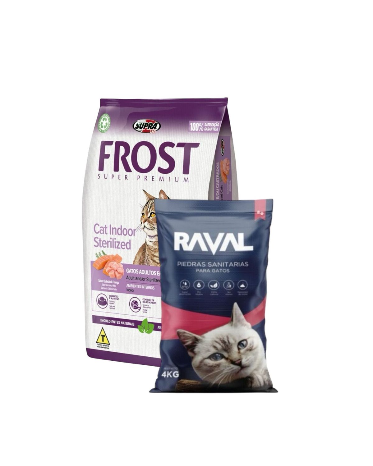Frost Cat Indoor 7.5+1 kg + piedras Raval o piedras Gramas