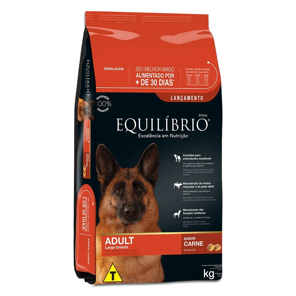 Equilibrio Adulto Raza Grande sabor carne 15+3 kg