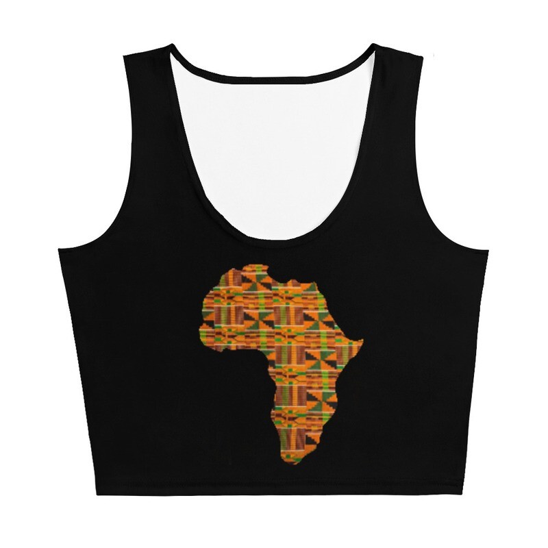 Akua Kente Africa Gym Crop Tank