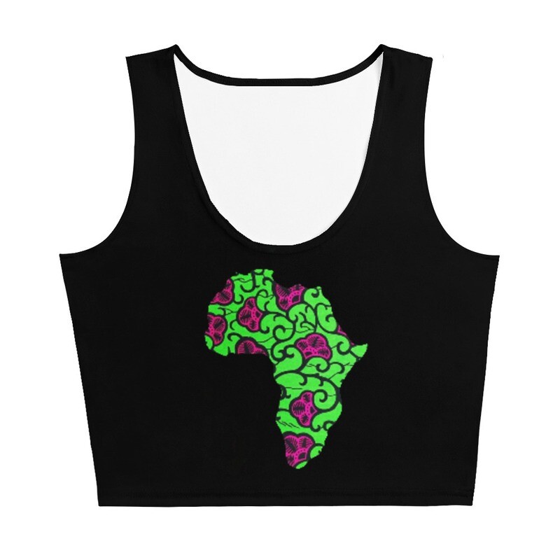 Amara Ankara Africa Gym Crop Tank