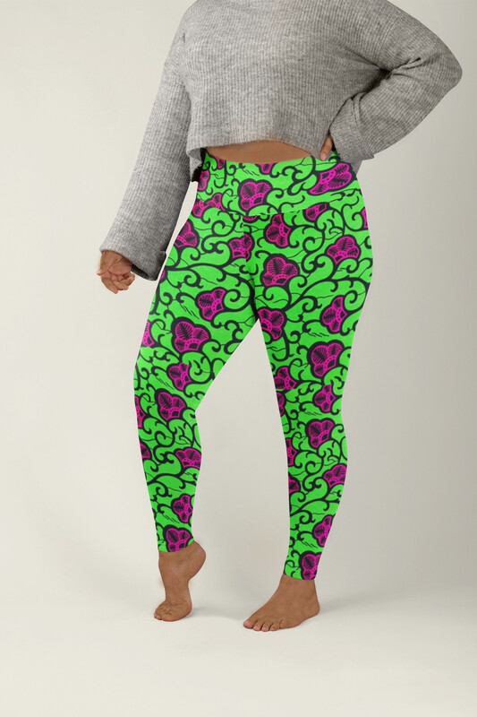 Amara Ankara Plus Size Leggings 2XL-6XL : African Print Leggings : High Waist