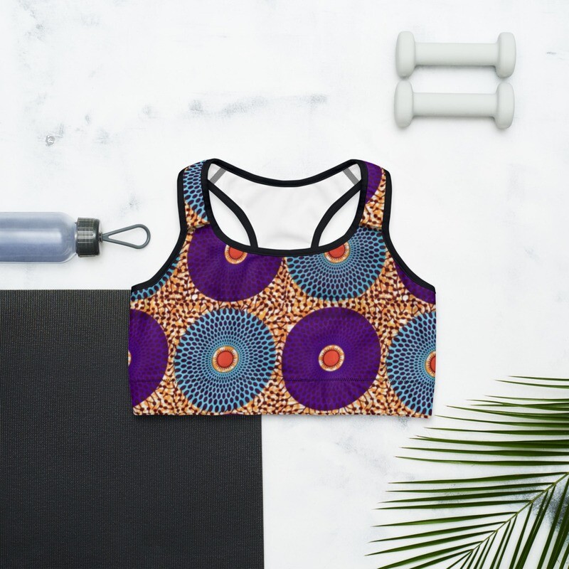 Ijeoma Sports Bra | Ankara Sports Bra
