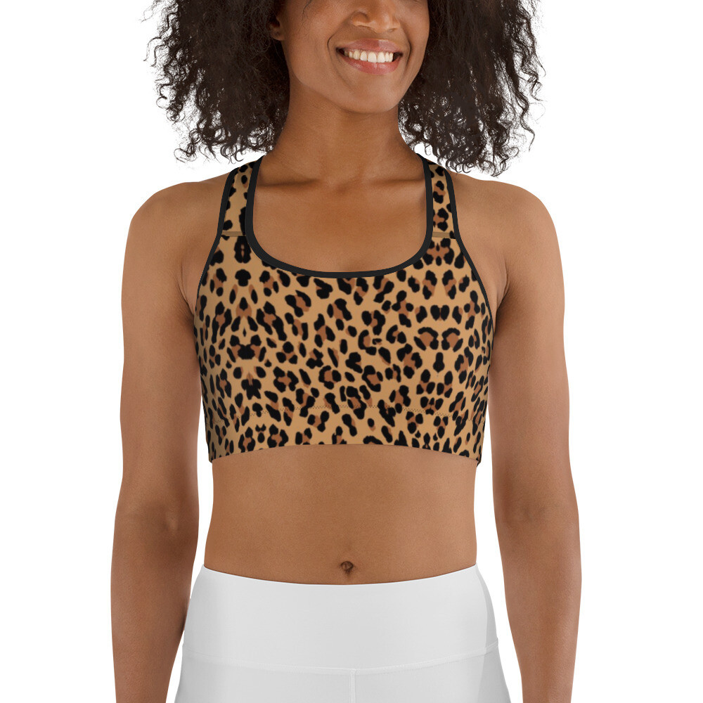 Leopard Print Sports Bra