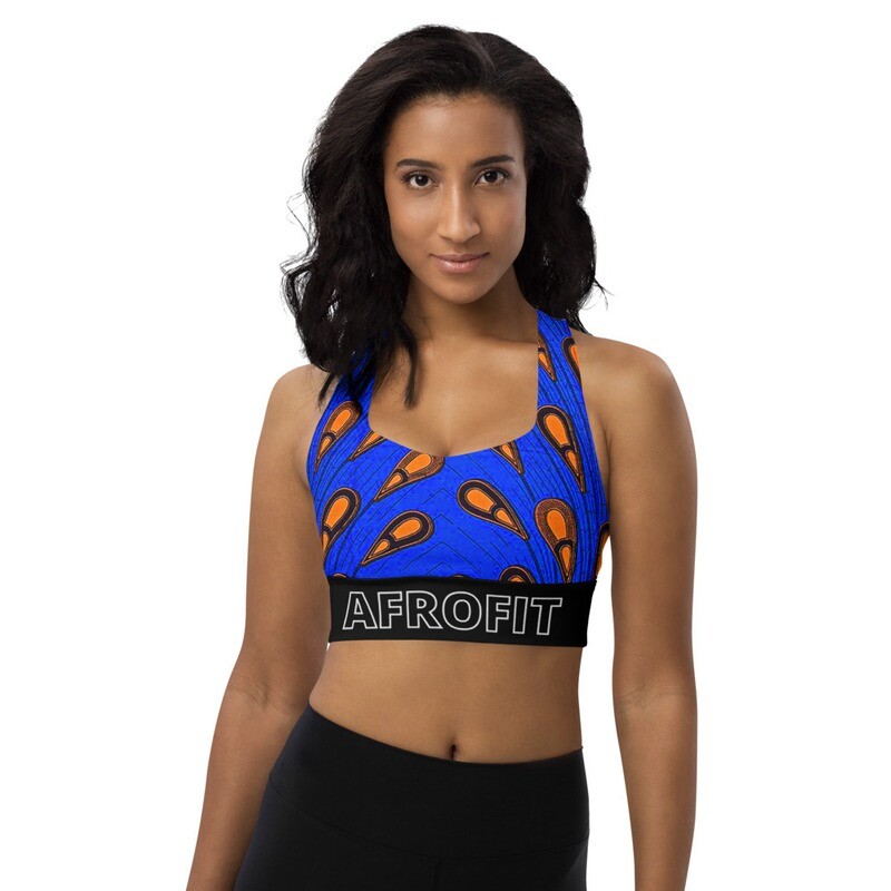 AFROFIT Adanna Support Sports Bra | LUX Collection | African Print Bra