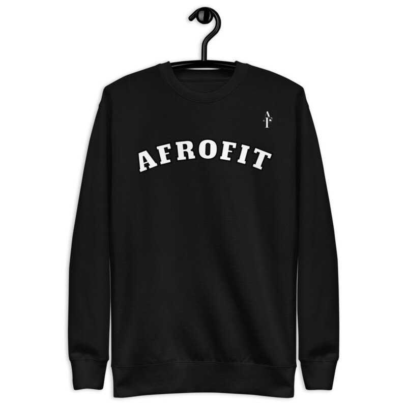 AFROFIT Premium Fleece Pullover | Black