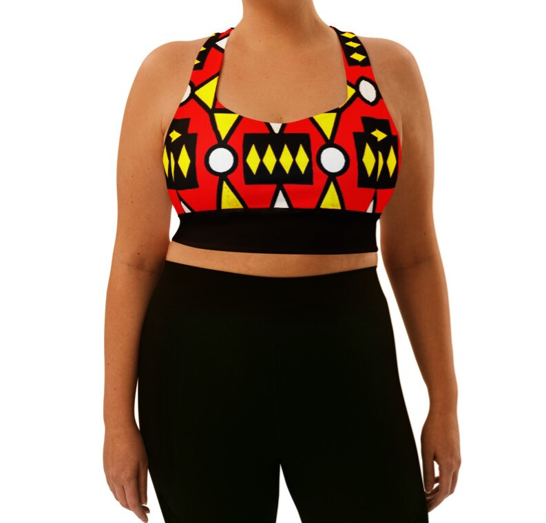 Samakaka Support Sports Bra | LUX Collection | African Print Bra