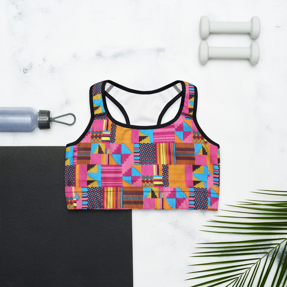 Serwa Sports Bra | Kente Sports Bra