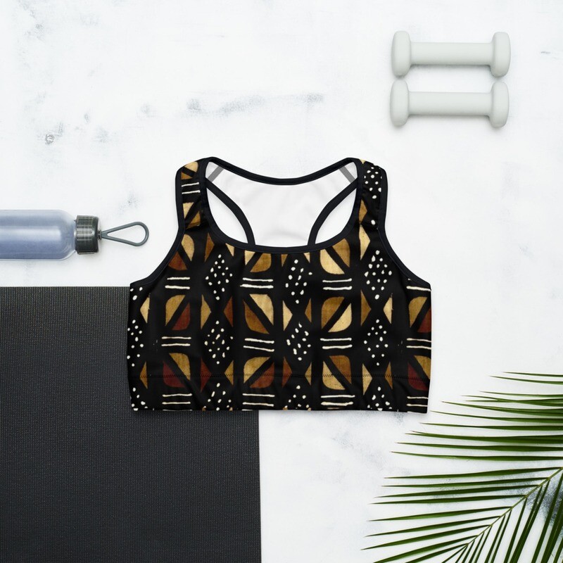 Lola Sport Bra | African Print Bra