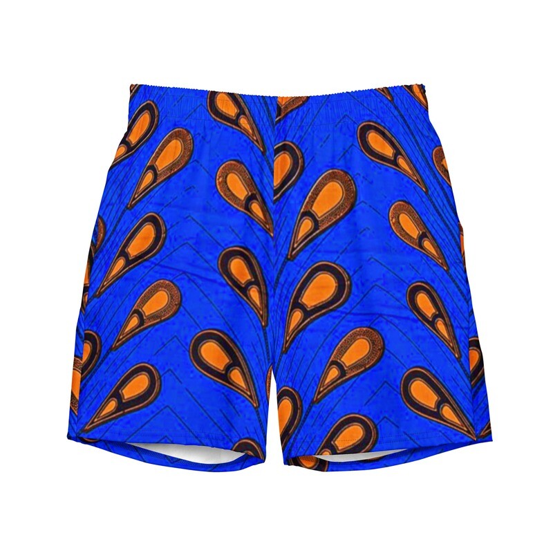 Di Adanna African Print Swim Trunks