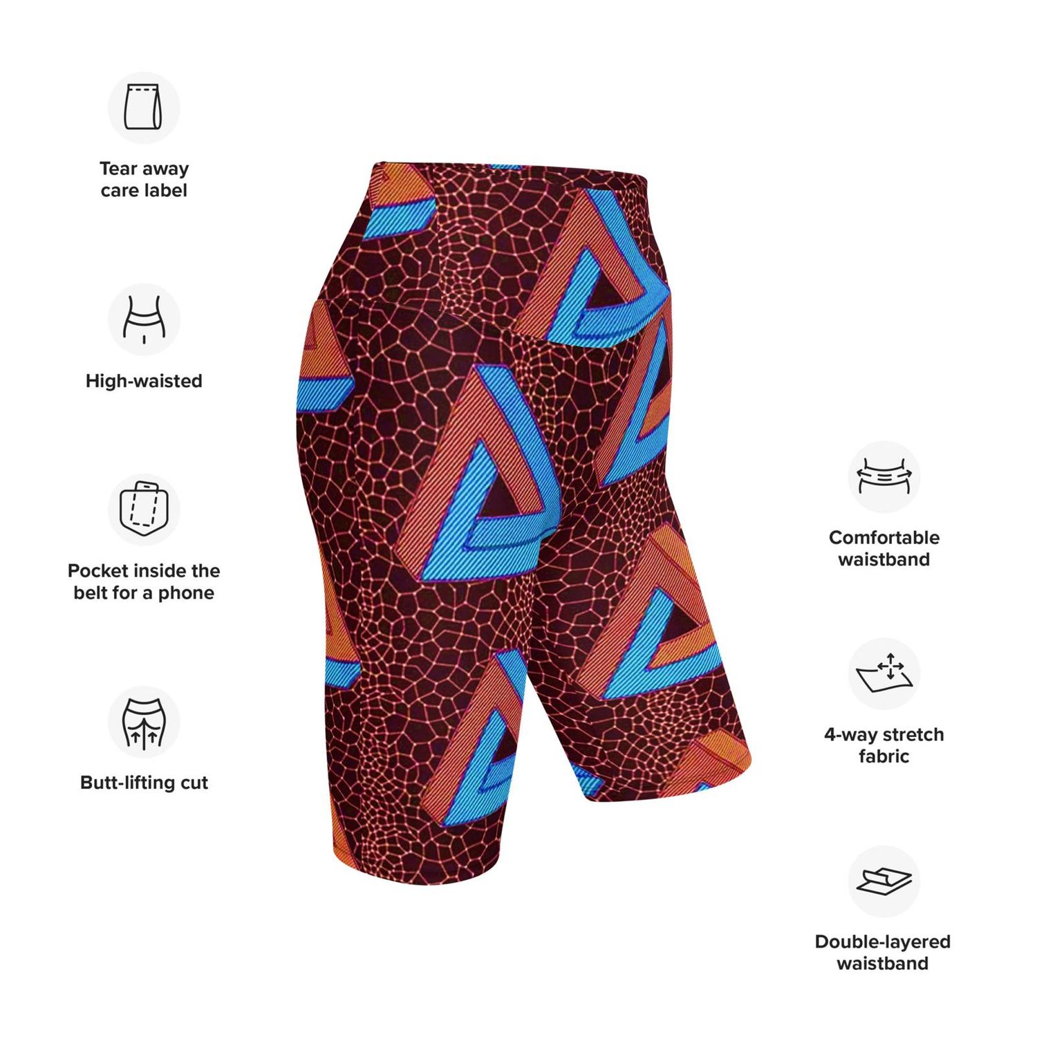 Chizoba African Print Biker Shorts