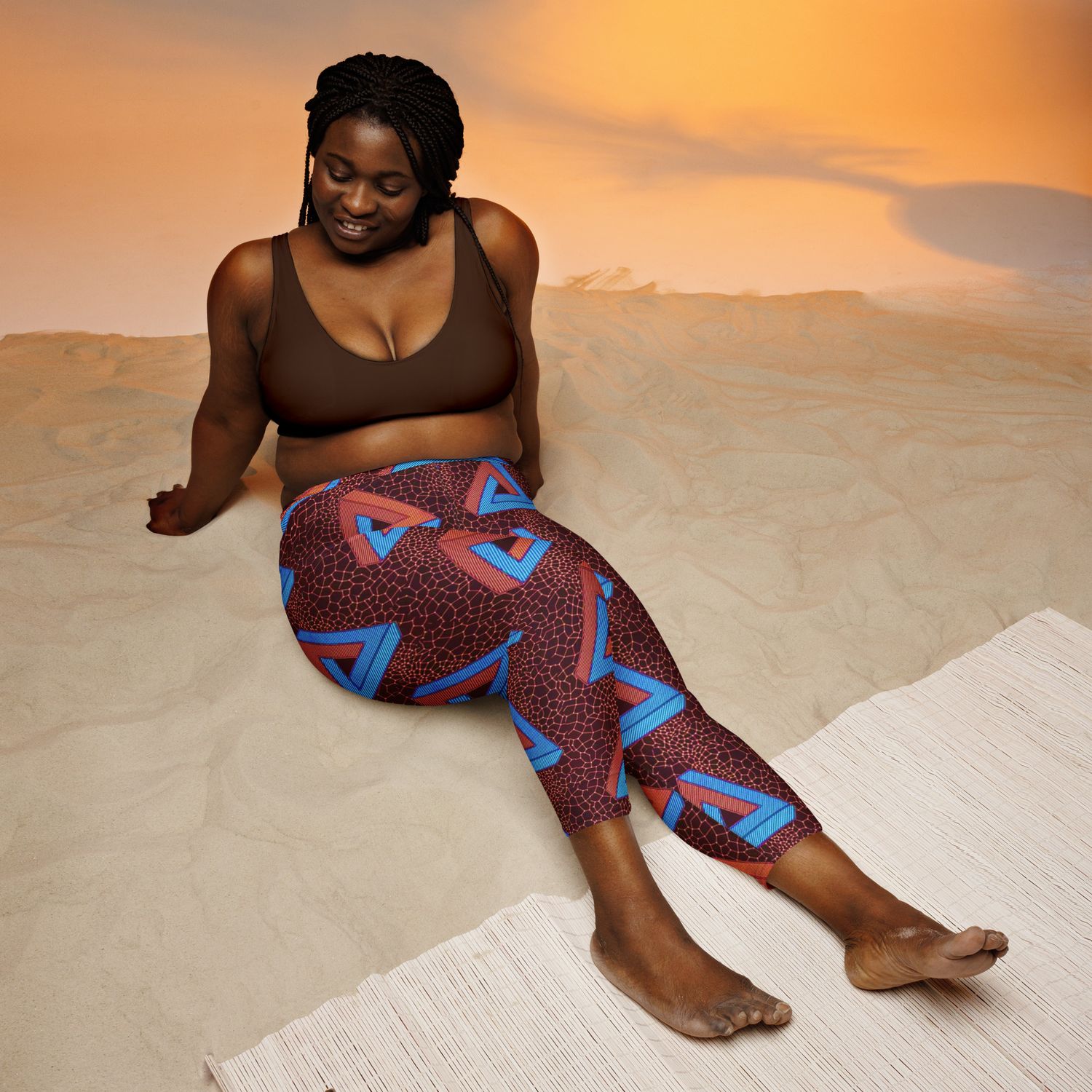 Chizoba African Print Capri Leggings