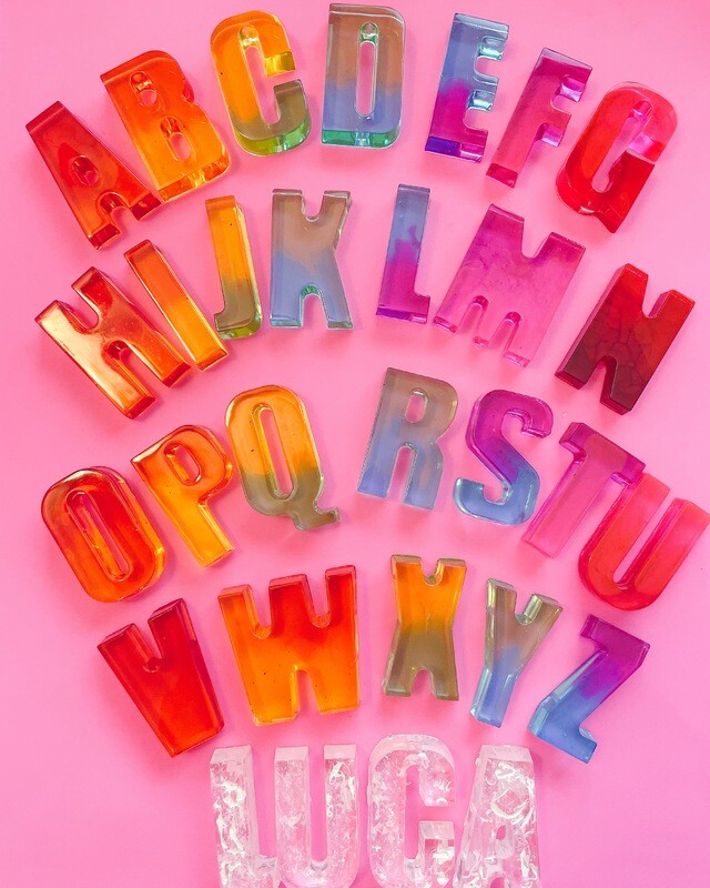 Rainbow Letter Set