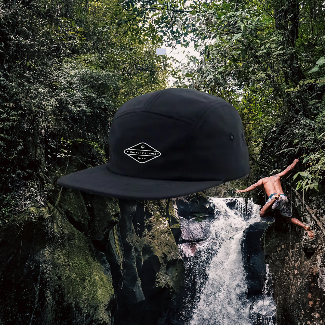 Black 5 Panel Cap S&Y Black 5 Panel Cap S&Y