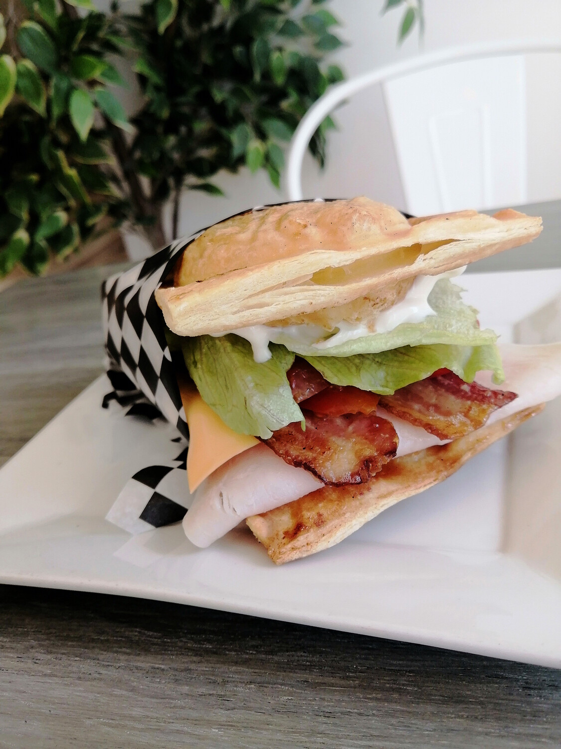 Turkey Bacon Club Sandwich