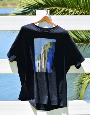 LB ICON-THE EVENING POST Short Sleeve Crew Neck Graphic Tee Black