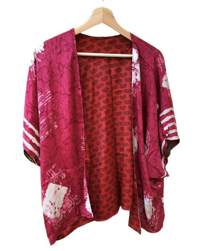 Kimono corto reversible