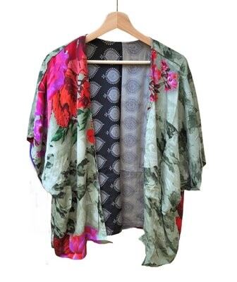 Kimono corto reversible