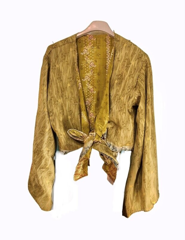 Blusa seda reversible
