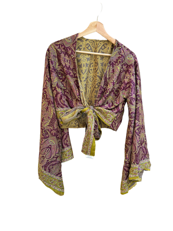 Blusa seda reversible