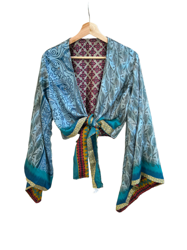 Blusa seda reversible
