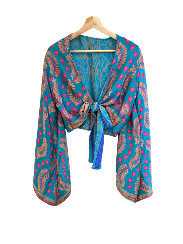 Blusa seda reversible