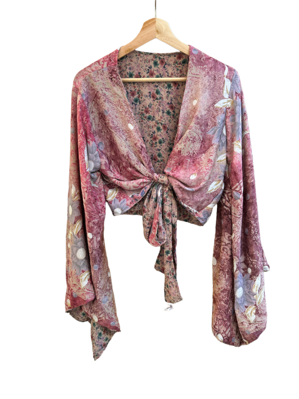 Blusa seda reversible