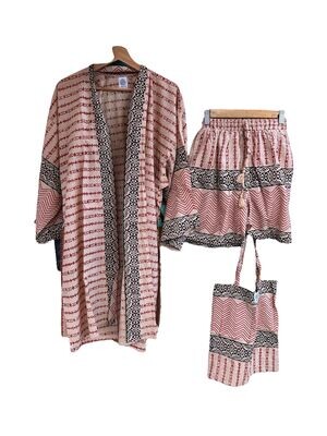Conjunto kimono y short